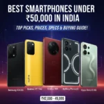 Best smartphones under 50000 in India 2026 showcasing OnePlus Samsung and Realme flagships