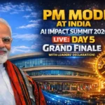 Global leaders signing the AI Leaders Declaration at the India AI Impact Summit 2026 Grand Finale