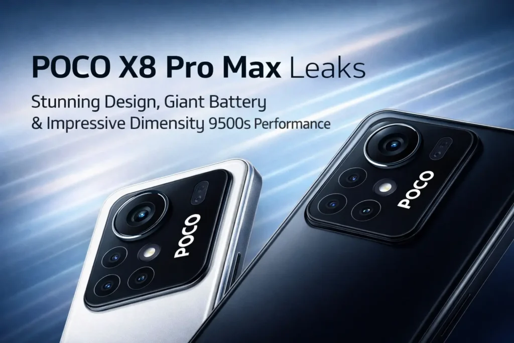 Poco X8 Pro vs X8 Pro Max Specifications Table