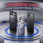 REDMAGIC 11 Pro in Matte Black Cryo showing its semi-transparent back, RGB-backlit logo, and triple camera setup
