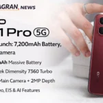 Vivo Y51 Pro 5G in Noble Gold and Festive Red showing its dual-ring camera and 7,200mAh battery branding