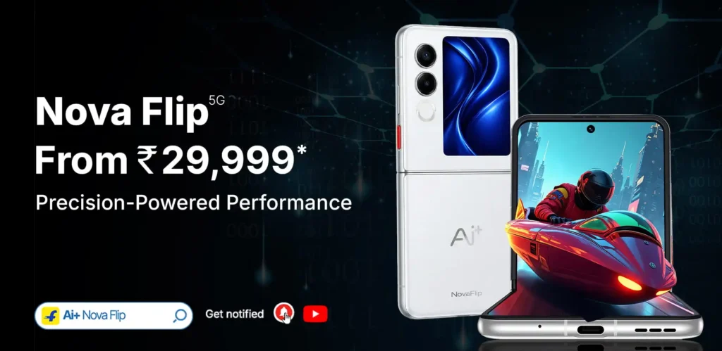 Ai+ Nova Flip 5G 50MP Camera and Slim 7.2mm Profile