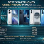Top 5 smartphones under 30000 in India 2026 including Motorola Edge 70, Realme P4 Power, and iQOO Neo 10R