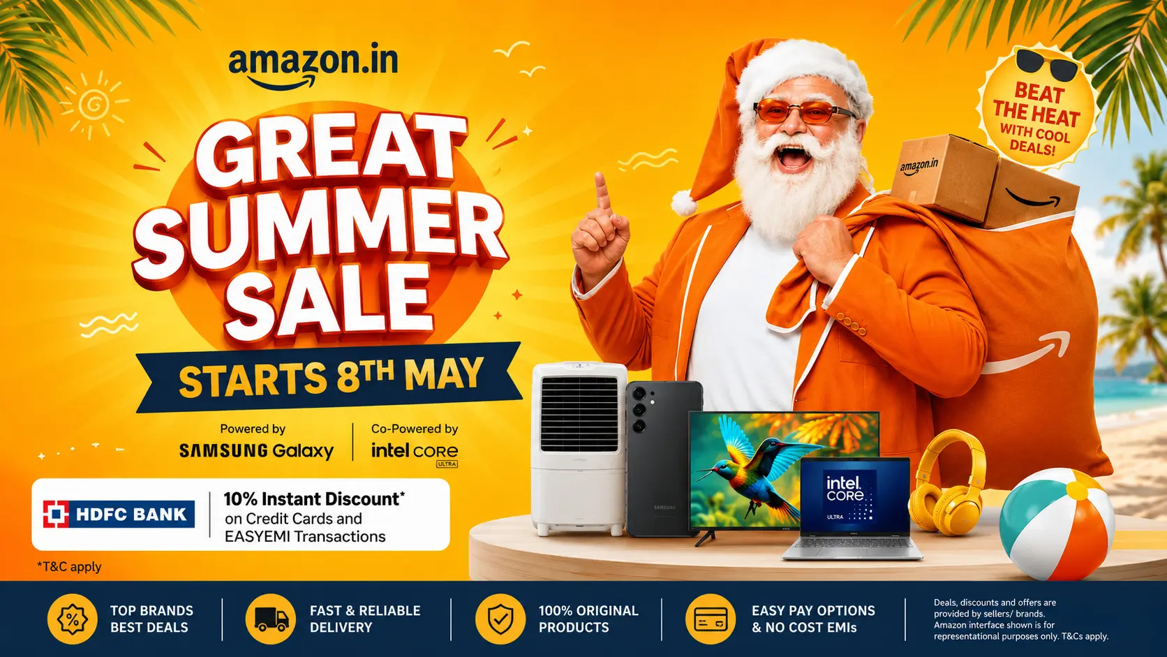 Amazon Great Summer Sale 2026 deals on smartphones ACs and fashion in India