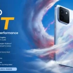 iQOO 15T gaming smartphone with 2K 144Hz display and 8000mAh battery