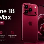 iPhone 18 Pro Max leak render in Dark Cherry showcasing the refined camera module.