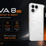 Tecno Pova 8 featuring the rear Alive Matrix Display and an 8,000mAh battery.