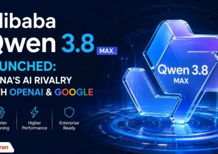 Alibaba Qwen 3 8 Max AI model announcement highlighting 2.4 trillion parameters and open-source capabilities.