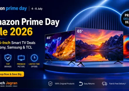 Best 65 inch smart TV deals on Amazon Prime Day 2026 featuring Sony Bravia OLED, Samsung Mini LED, and TCL QD Mini LED televisions.