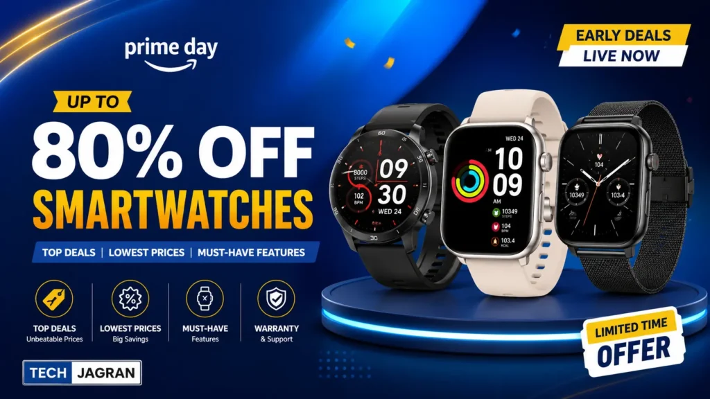 Best deals on smartwatches during Amazon India sale featuring premium Apple, Samsung, and budget boAt wearables