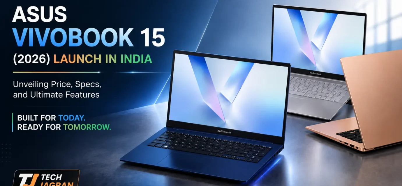 Asus Vivobook 15 2026 laptop in Terra Cotta featuring a 15.6-inch FHD display and Intel Core 5 Series 3 processor