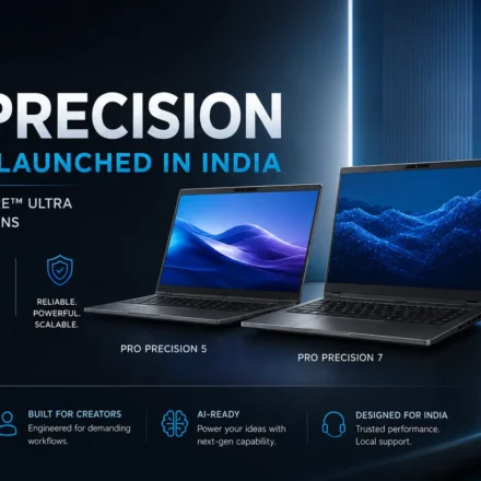 Dell Pro Precision 5 and Pro Precision 7 mobile workstations showcasing the refreshed aluminum design.