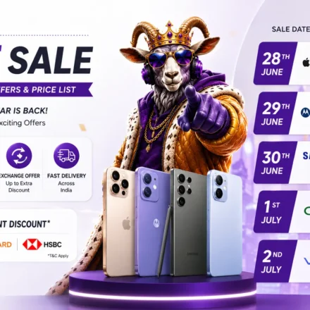 Best smartphone deals in Flipkart GOAT Sale 2026 featuring massive price cuts on budget and mid-range 5G phones.