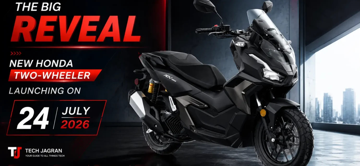 Honda ADV 160 adventure maxi-scooter in India featuring adjustable windscreen and 14-inch front alloy wheel.