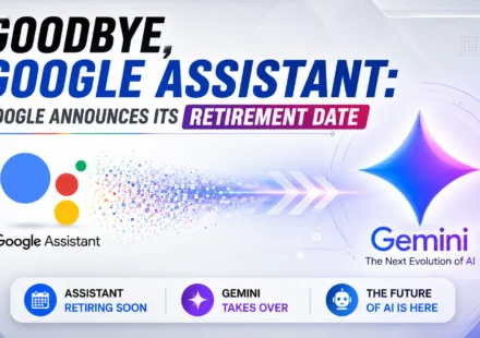 Google Assistant retirement banner showing transition to Gemini AI on Android devices