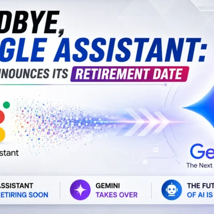 Google Assistant retirement banner showing transition to Gemini AI on Android devices