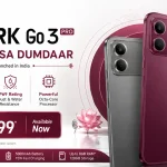 Tecno Spark Go 3 Pro smartphone showing a 6.78-inch 120Hz display and IP69 durability rating.